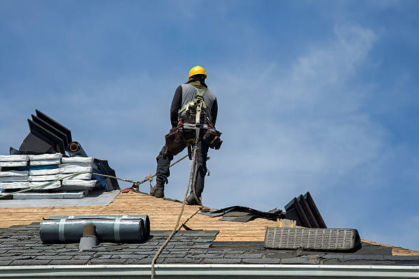 Professional Gutter Installation technician working in Beechmont, KY